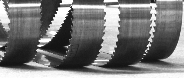 Band saw blades simple and double cut