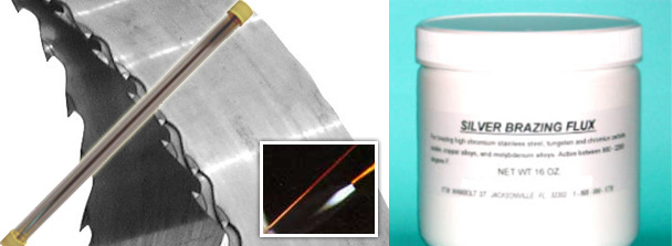 Carbide Silver Solder with silver brazing flux for band saw blades
